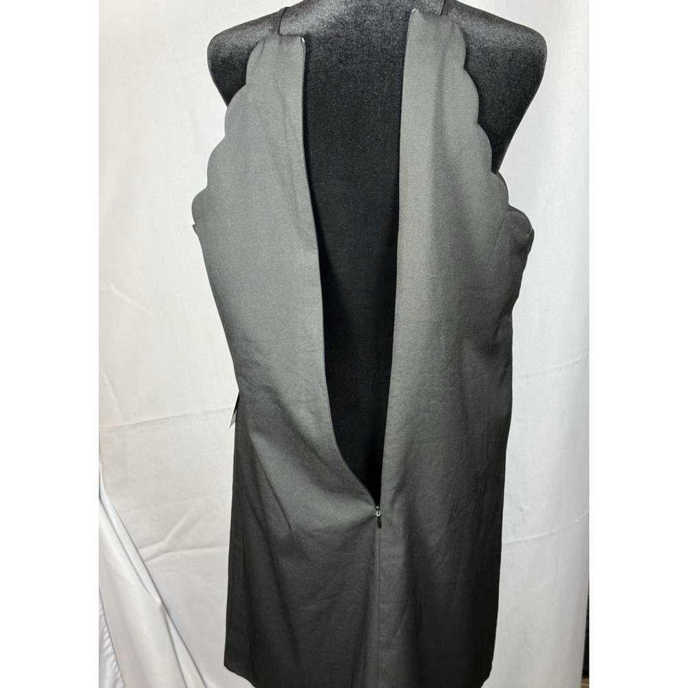 Lulus NWT Scalloped Endlessly Endearing Black Dress Large LBD NEW WITH TAGS - Picture 9 of 10